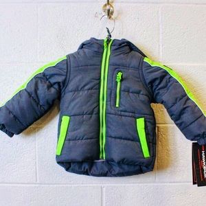 NEW HAWKE & CO “Sharkskin” Puffer Jacket-12 M